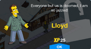 Lloyd's unlock screen