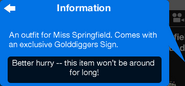 Option 2 Bundle bubble info describing the exclusivity of the Golddiggers Sign.