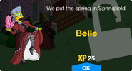 Belle's unlock screen.