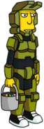 Jimbo as Master Chief from Halo.