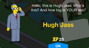Hugh Jass' unlock screen.
