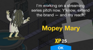 Mopey Mary's unlock screen