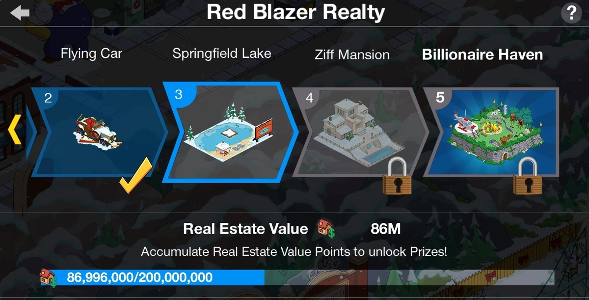 Real Estate Value Points The Simpsons Tapped Out Wiki Fandom