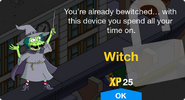 Witch's unlock screen.