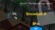 Snowball II's unlock screen.