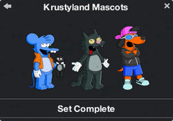 Krustyland Mascots Character Collection