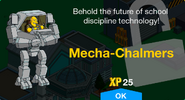 Mecha-Chalmers' unlock screen.
