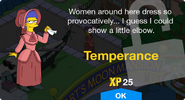 Temperance's unlock screen.
