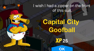 Capital City Goofball's unlock screen.