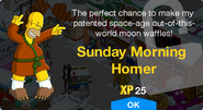 Sunday Morning Homer's unlock screen.