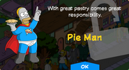 Pie Man's unlock screen.