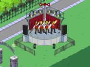 Homer performing with The Be Sharps.