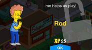 Rod's unlock screen