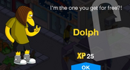 Dolph's unlock screen.