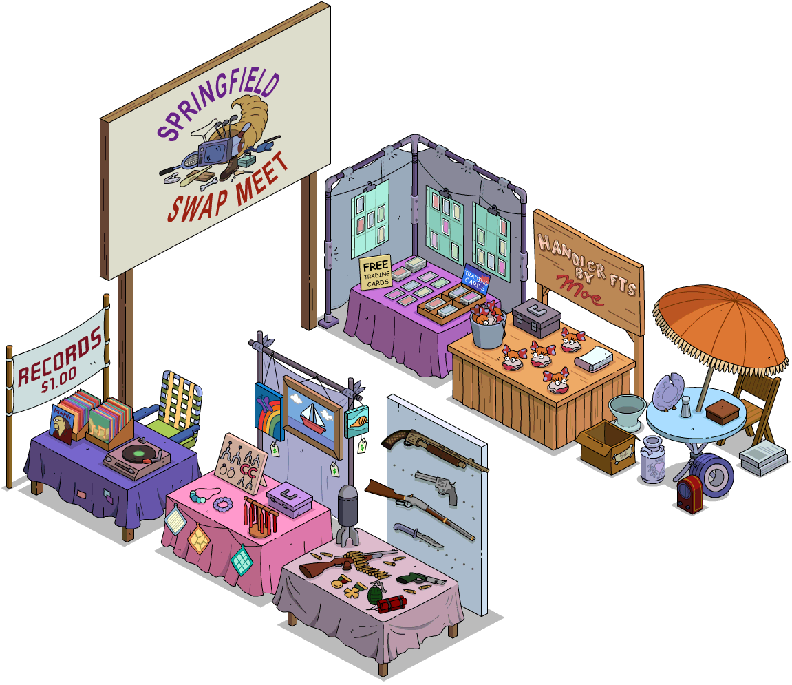 Springfield Swap Meet The Simpsons Tapped Out Wiki Fandom