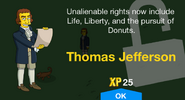 Thomas Jefferson's unlock screen.