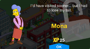 Mona's unlock screen.