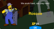 Roscoe's unlock screen.