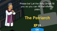 The Patriarch's unlock screen.