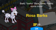 Rosa Barks's unlock screen.