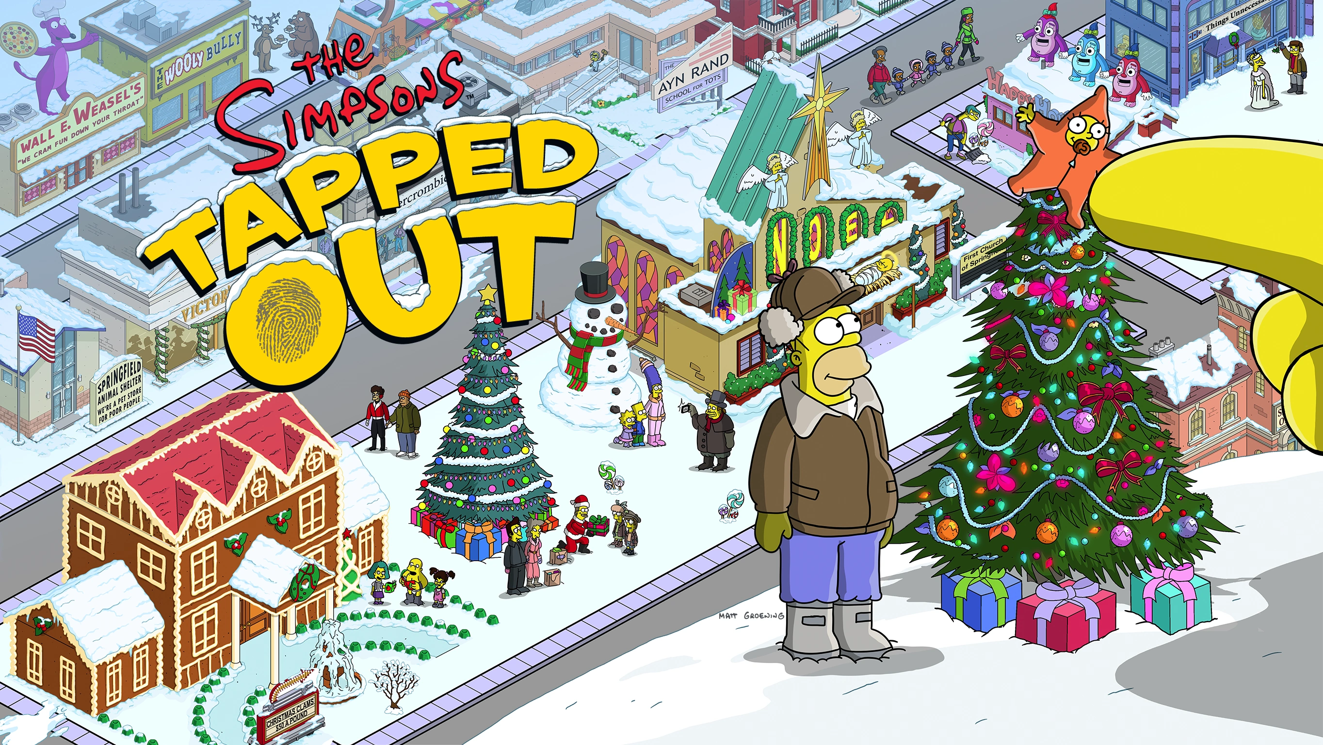 Simpsons Tapped Out Christmas Update 2022 Winter 2015 Event | The Simpsons: Tapped Out Wiki | Fandom