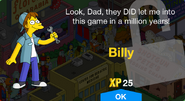 Billy's unlock screen.