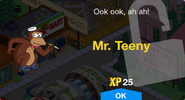 Mr. Teeny's unlock screen.