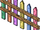 Pastel Picket Fence