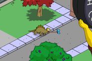Homer Lizard when tapped.