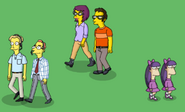 Antoine and Zora, together with Robot Rumble Announcers, and Sherri & Terri. Other characters that are permanently together.