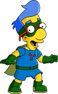 Sidekick Milhouse's unlock artwork.