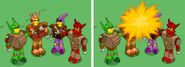 Chocobots when tapped.