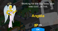 Angela's unlock screen