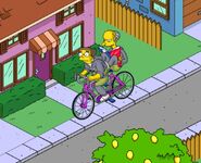 Smithers exercising for Mr Burns.