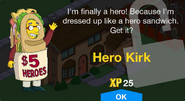 Hero Kirk's unlock screen.