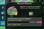 Monsarno Research Leveling Up