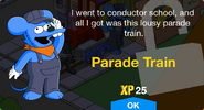 Parade Train's unlock screen.