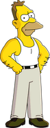 Young Grampa Simpson's unlock artwork.