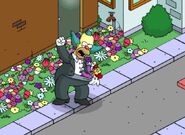 Tuxedo Krusty rehearsing with Mini Ha Ha again.