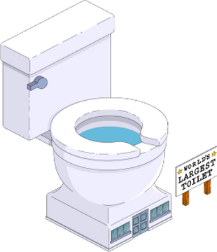 Highest toilet top