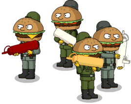 Burger Soldiers Menu