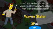 Wayne Slater's unlock screen