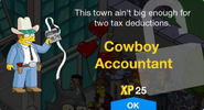 Cowboy Accountant's unlock screen.