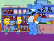 Itchy Mascot in the show.