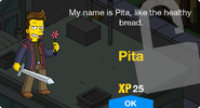 Pita's unlock screen.
