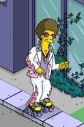 Disco Stu roller discoing.