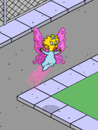 Butterfly Maggie flying.