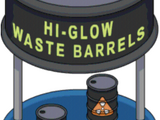 Hi-Glow Waste Barrels