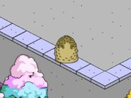 Mutant Rabbit in its Egg/Pod during the "Multiply" job.
