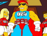 Duffman in the show.